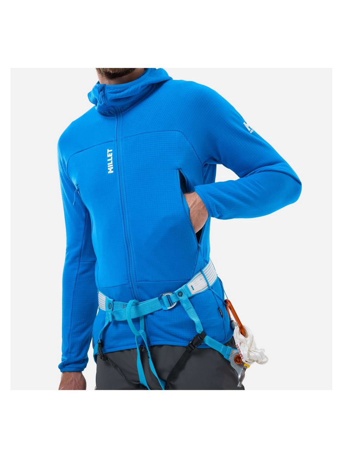 Bluza męska MILLET Fusion Grid Hoodie M niebieska'
