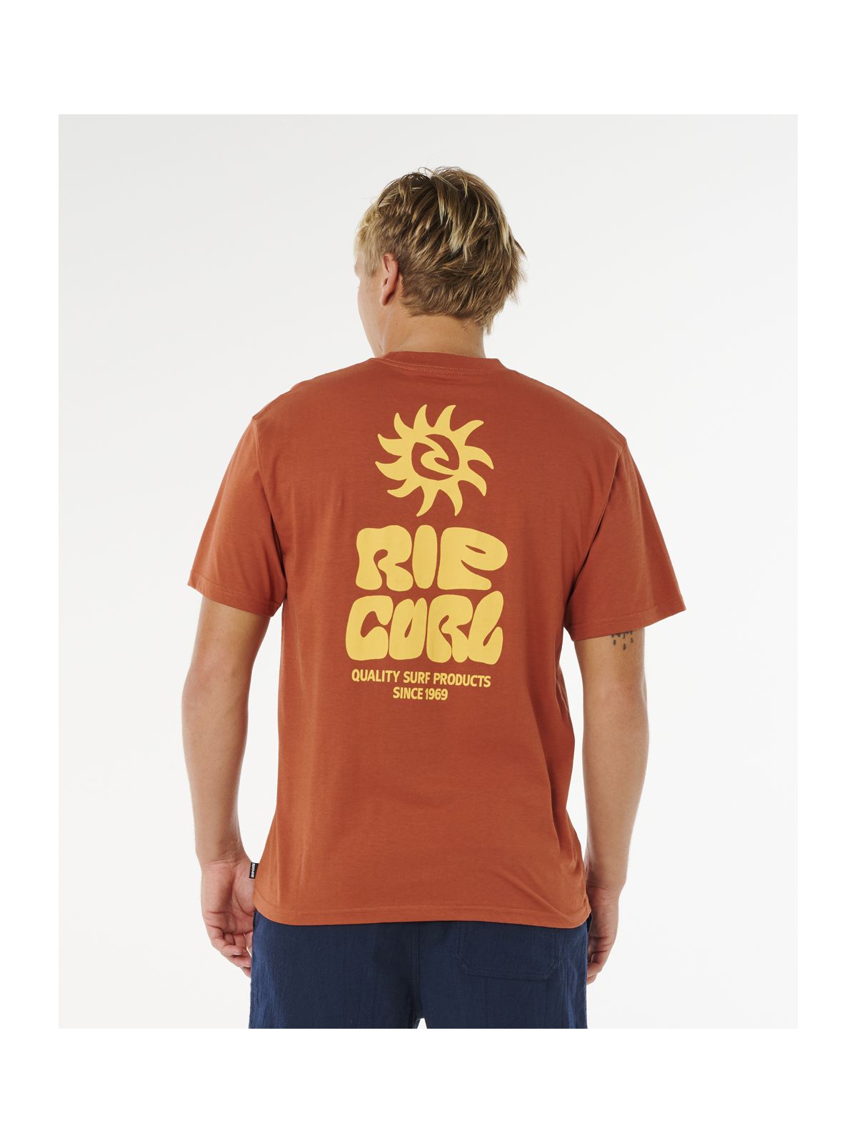Koszulka męska RIP CURL Pacific Rinse Glass Off Tee brązowa