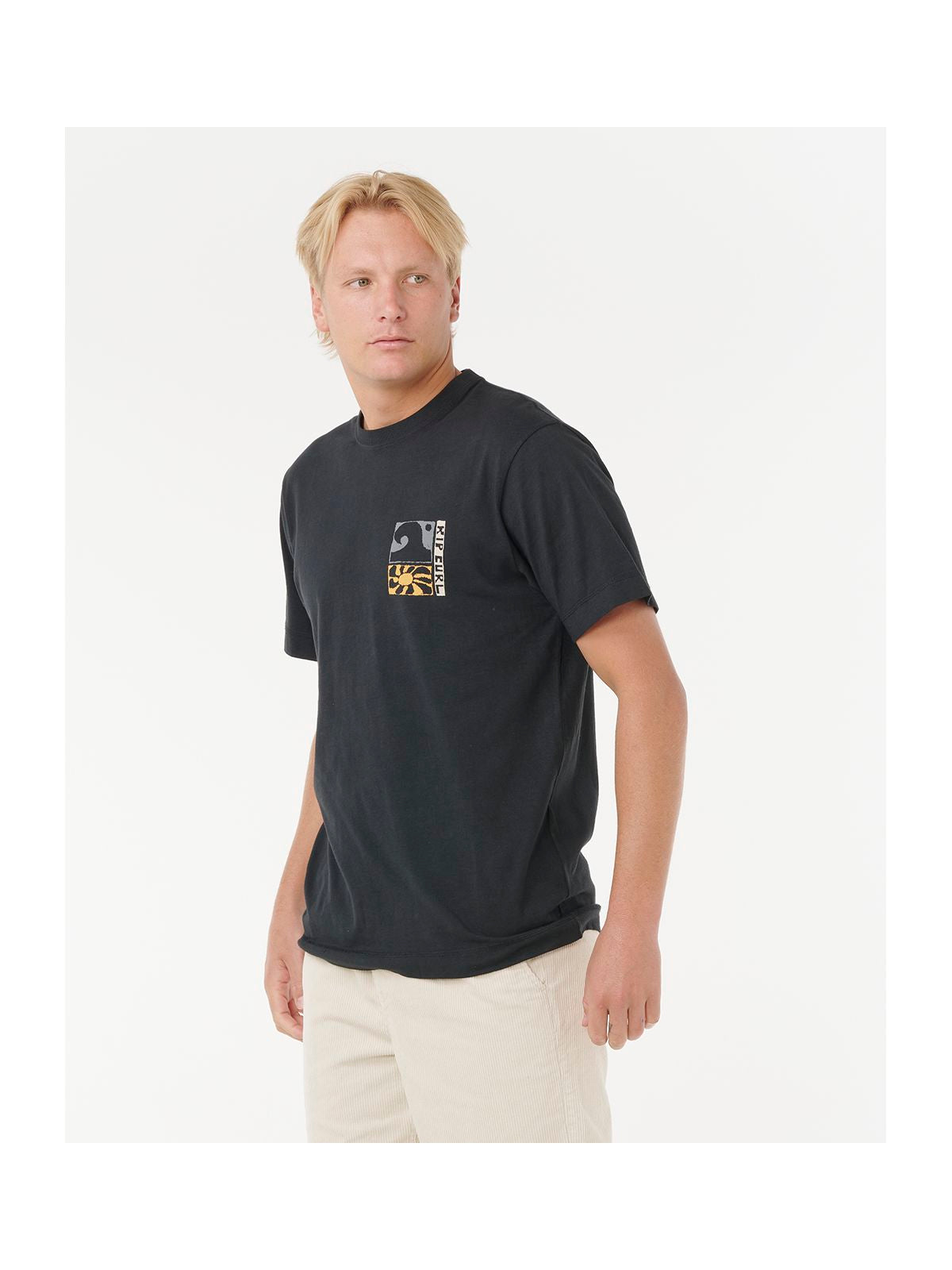 Koszulka RIP CURL AOTS TY WILLIAMS COASTLINE TEE czarna