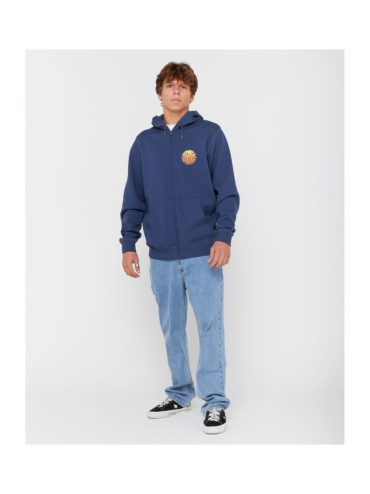 Bluza RIP CURL WETTIE PASSAGE ICON ZIP THRU granatowa