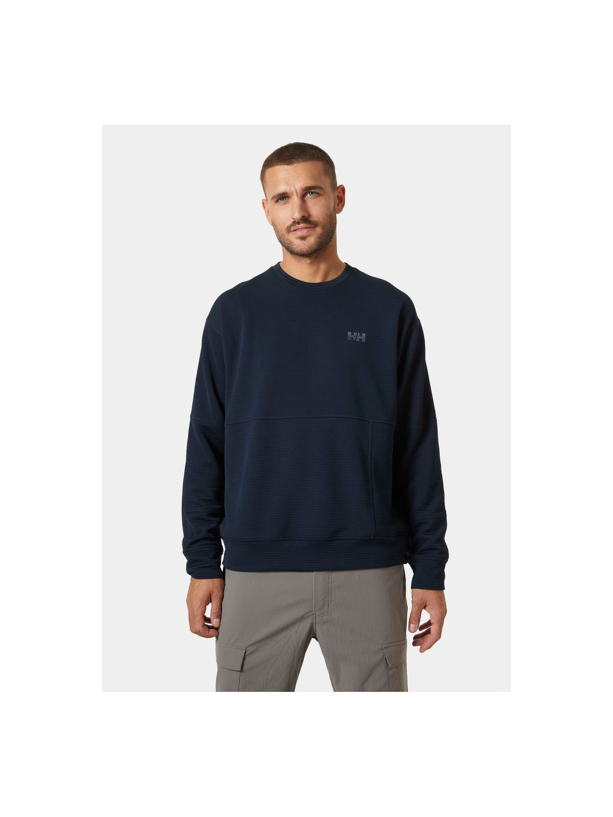 Bluza męska HELLY HANSEN Evolved Air Crewneck Midlayer granatowy - Adventure Sports