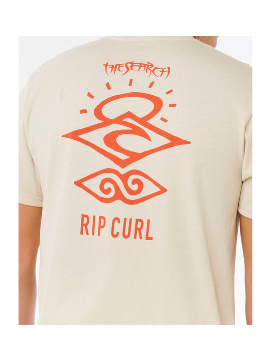 Koszulka męska RIP CURL Search Icon Tee beżowa

