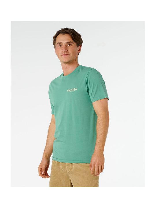 Koszulka męska RIP CURL Aots Sailboat Tee zielona
