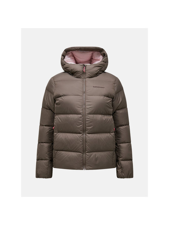 Kurtka puchowa damska PEAK PERFORMANCE Frost Down Puffer Jacket brązowa
