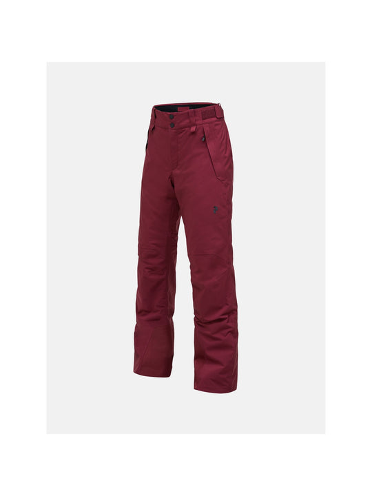 Spodnie narciarskie damskie PEAK PERFORMANCE Anima HIPE 2L Insulated Shell Pants bordowe
