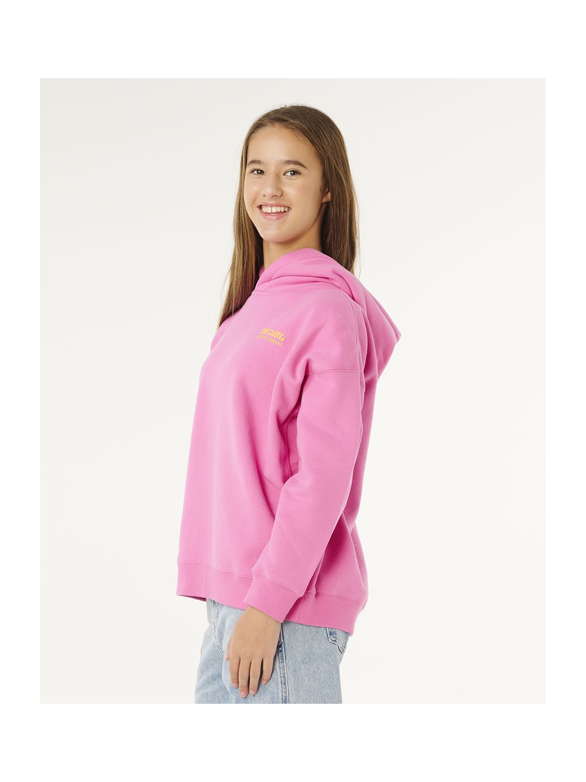 Bluza dziewczęca RIP CURL Surf Puff Hood-Girl różowa