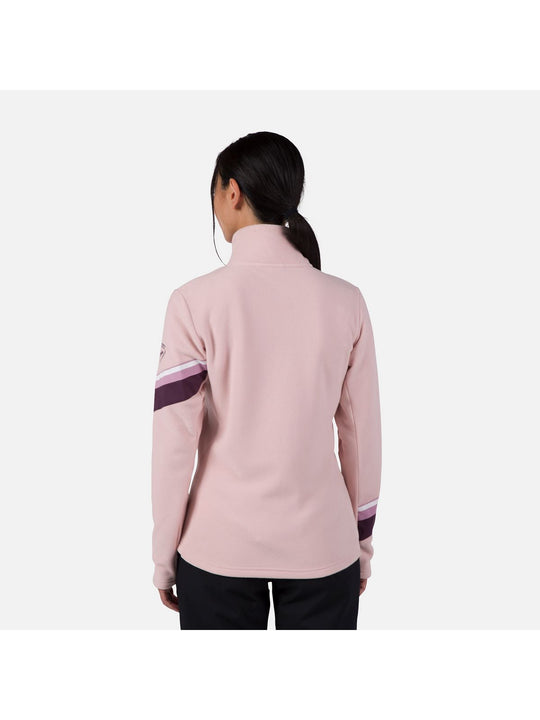 Bluza damska Rossignol W Strawpile Fleece Fz różowy - Adventure Sports
