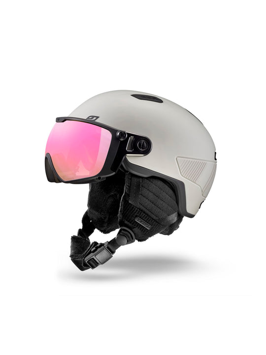 Kask narciarski JULBO Globe Evo MIPS - beżowy | fotochrom Cat 1-3 high contrast
