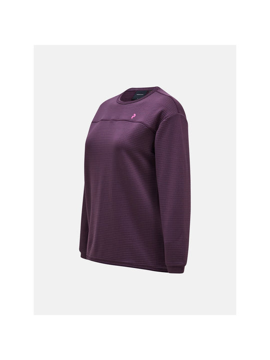 Bluza Peak Performance W Trail Polartec Crew fioletowy - Adventure Sports
