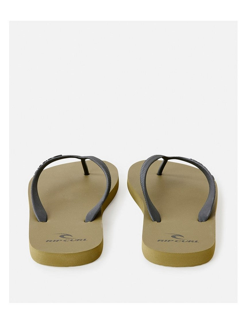 Japonki męskie plażowe RIP CURL Brand Logo Bloom Open Toe oliwkowe