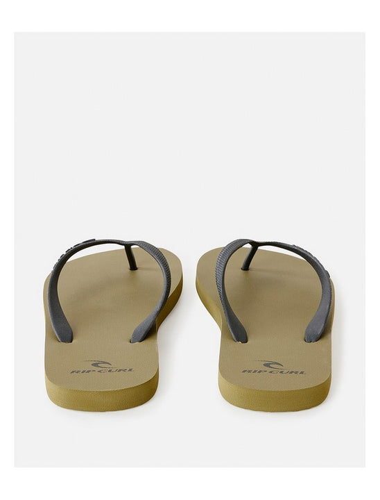 Japonki męskie plażowe RIP CURL Brand Logo Bloom Open Toe oliwkowe

