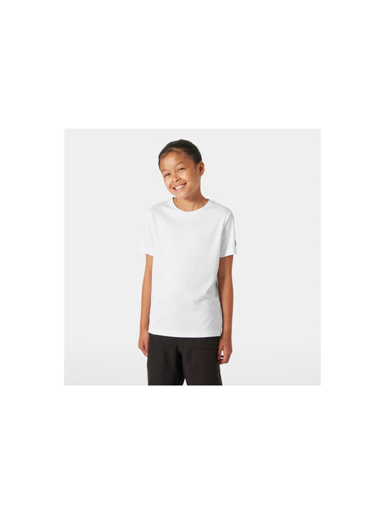 Koszulka HELLY HANSEN JR HH TECH T-SHIRT biały - Adventure Sports
