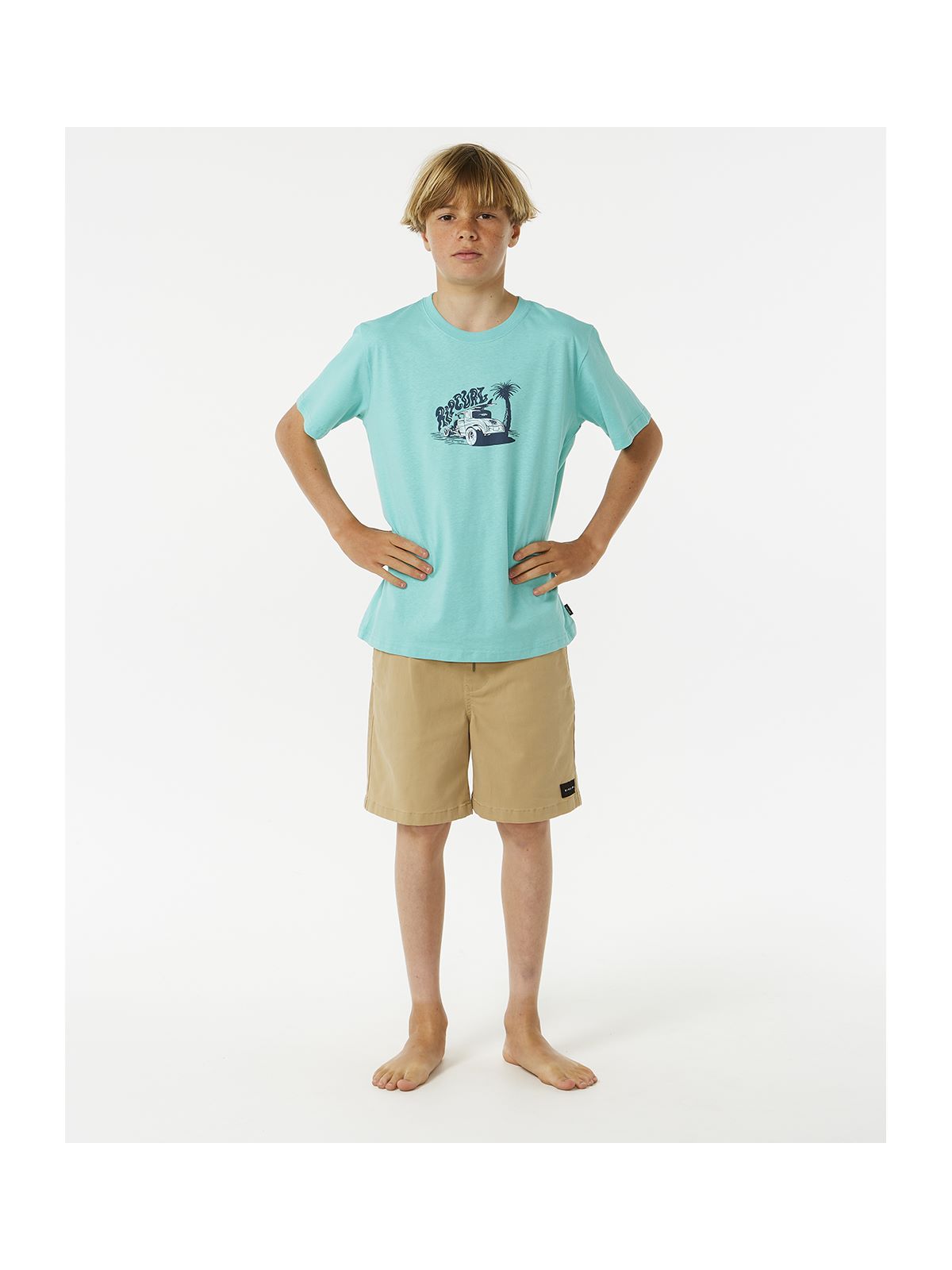Koszulka RIP CURL Keep On Trucking Tee Boy niebieski - Adventure Sports