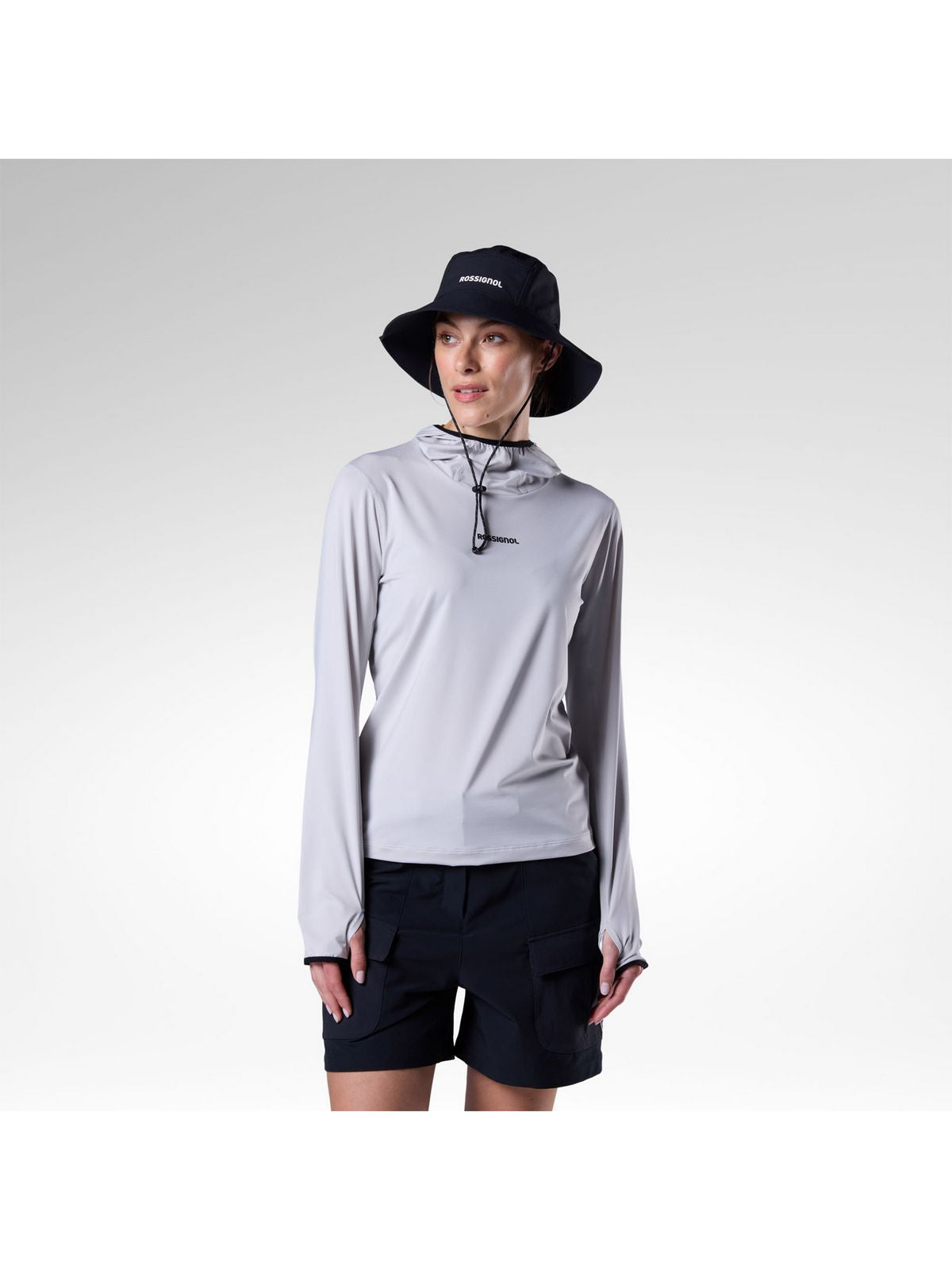 Bluza damska ROSSIGNOL W Westweg Sun Hoodie szara