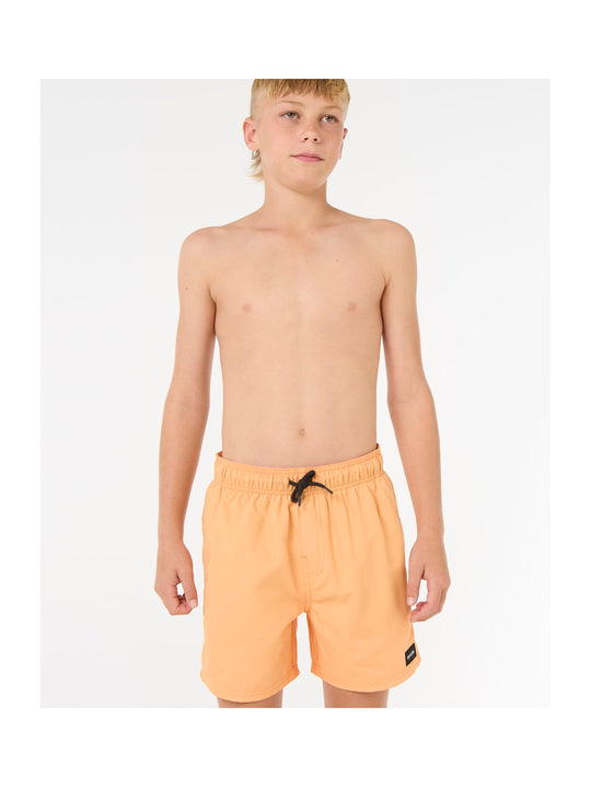 Szorty kąpielowe chłopięce RIP CURL OFFSET VOLLEY - BOY pomarańczowe
