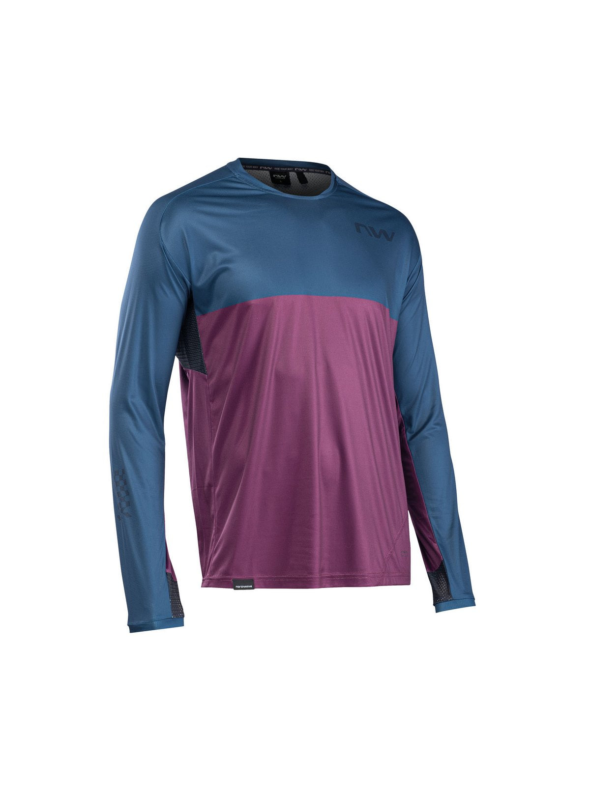 Koszulka rowerowa NORTHWAVE Edge Jersey niebieski/fioletowy - Adventure Sports