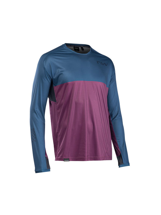 Koszulka rowerowa NORTHWAVE Edge Jersey niebieski/fioletowy - Adventure Sports
