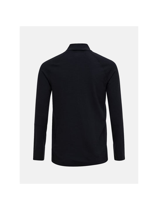 Koszulka termiczna męska PEAK PERFORMANCE Magic Half Zip Wool-blend Baselayer Men czarna
