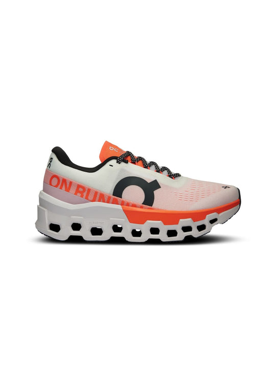 Buty do biegania męskie ON RUNNING Cloudmonster 2 biały pomarańcz
