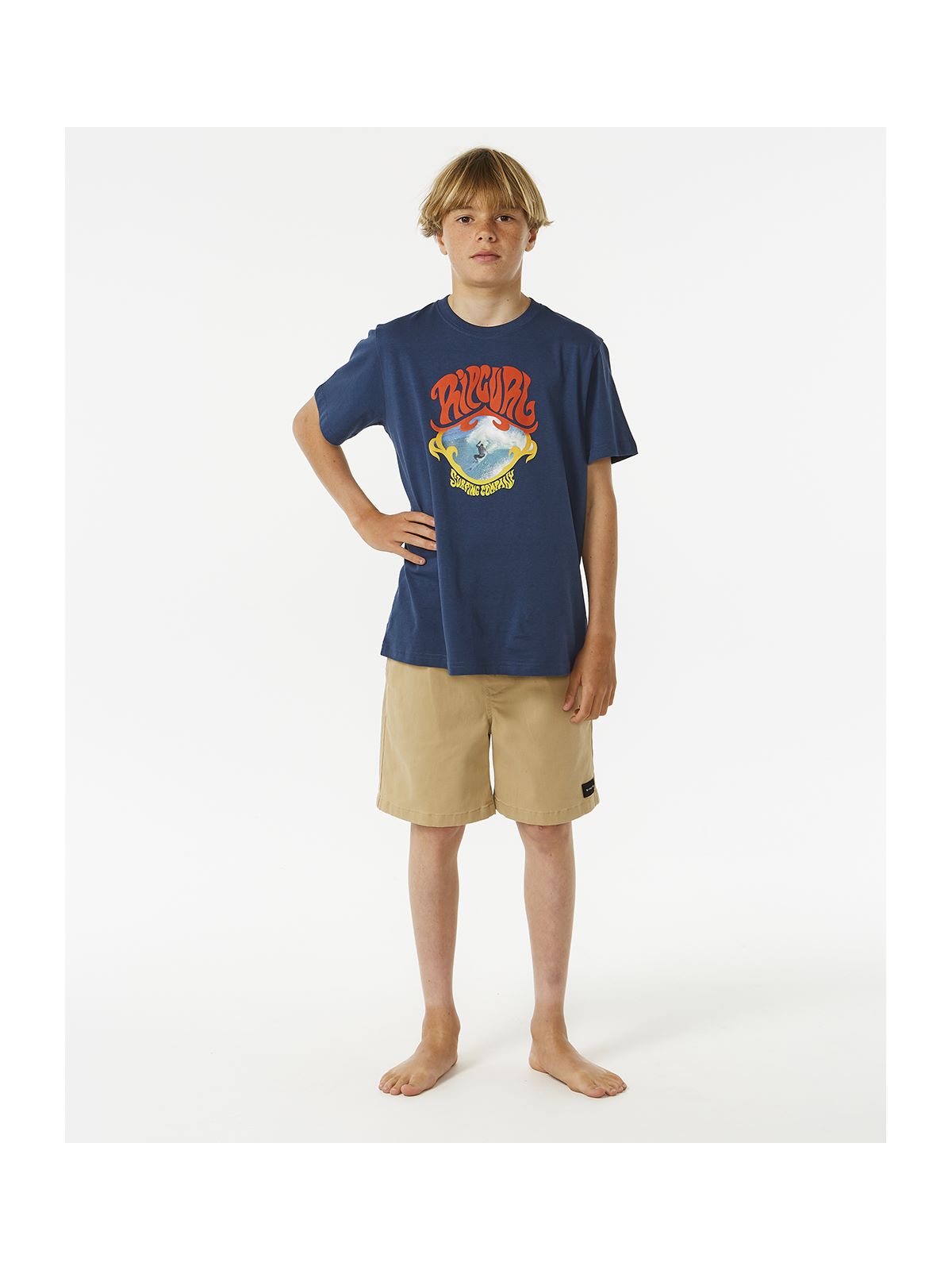 Koszulka RIP CURL Action Tee Boy granatowy - Adventure Sports