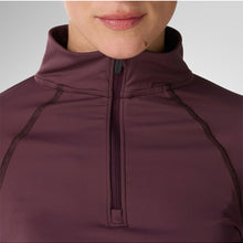 Bluza damska ROSSIGNOL W Half Zip First Layer bordowa
