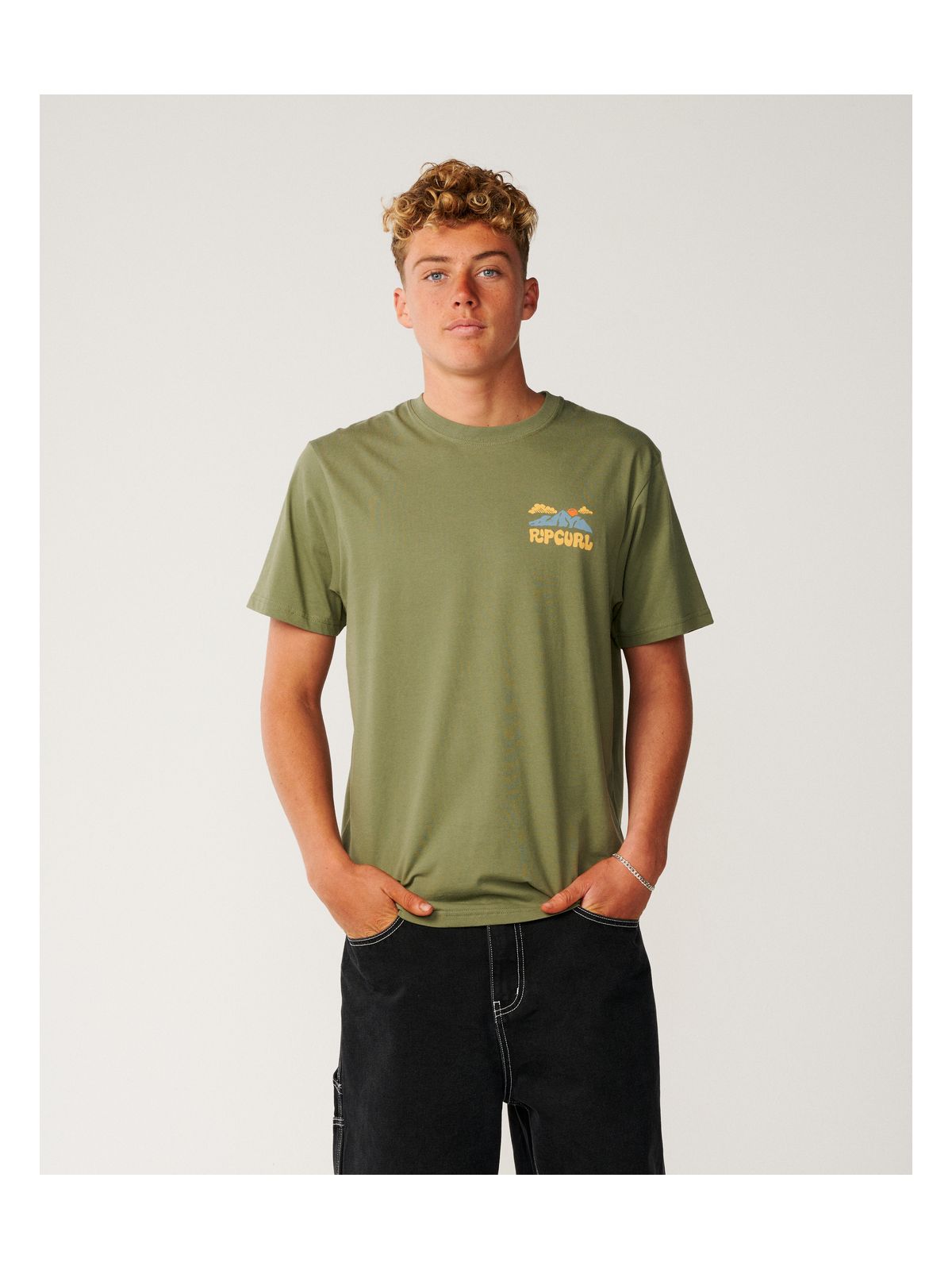 Koszulka męska RIP CURL Surf Trip Tee zielona