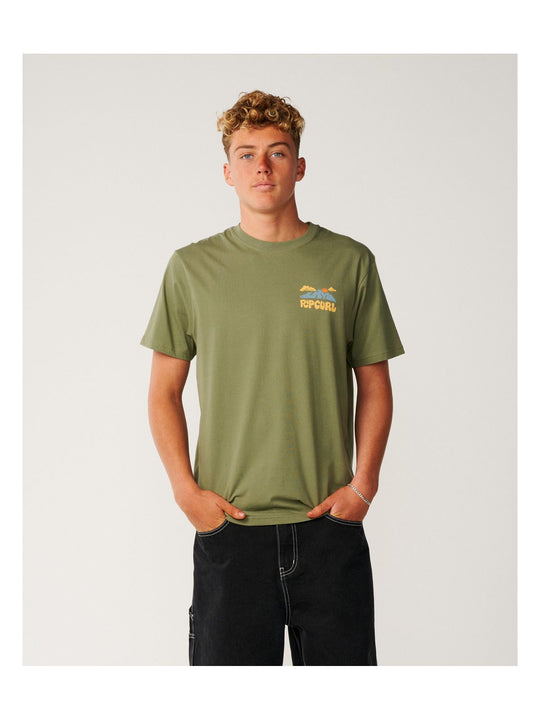 Koszulka męska RIP CURL Surf Trip Tee zielona
