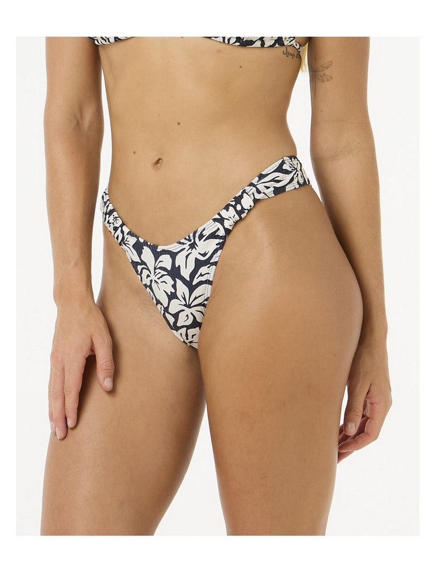 Majtki kąpielowe RIP CURL Las Flores High Leg Skimpy granatowe