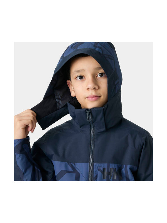 Kurtka narciarska dziecięca HELLY HANSEN JR SUMMIT 2.0 JACKET granatowa
