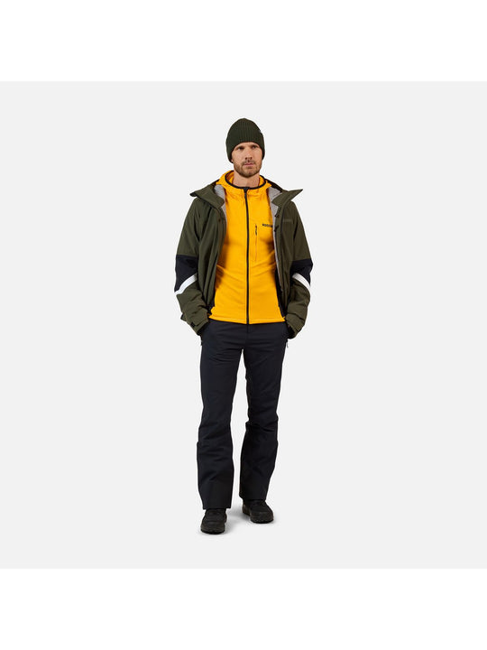 Bluza męska ROSSIGNOL BLACKSIDE MIX FZH FLEECE żółta
