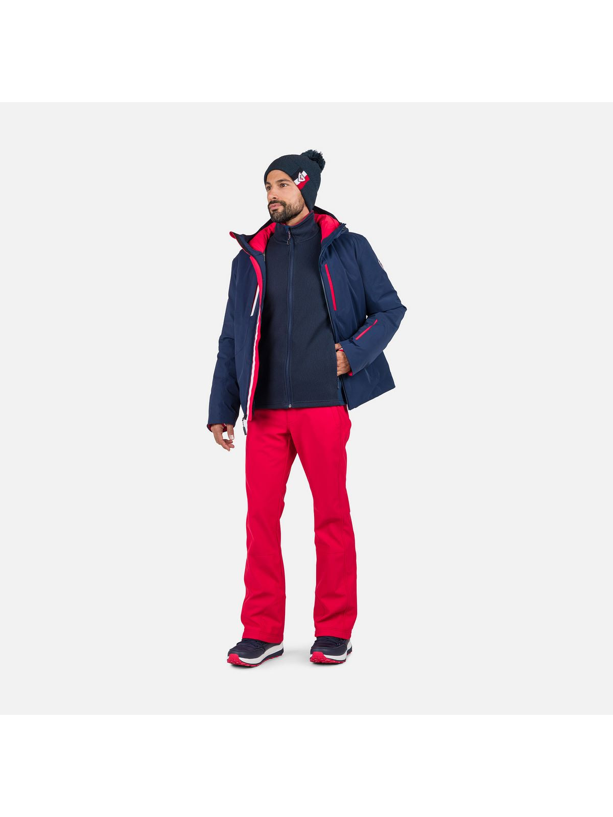 Bluza męska ROSSIGNOL Cieloalto Fleece Fz granatowy