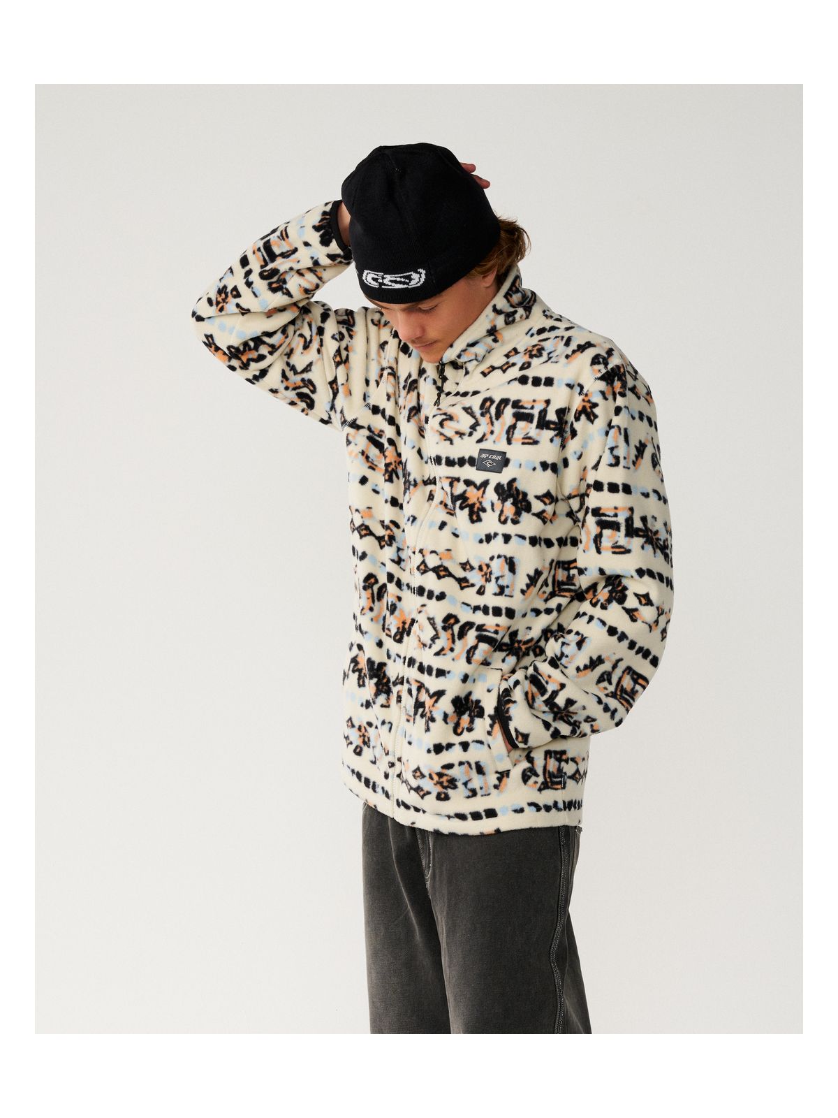 Polar męski RIP CURL Sessions Polar męski Fleece biały