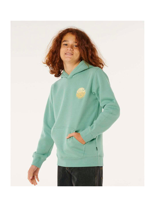 Bluza dziecięca RIP CURL Wetsuit Icon Hood-Kid zielona
