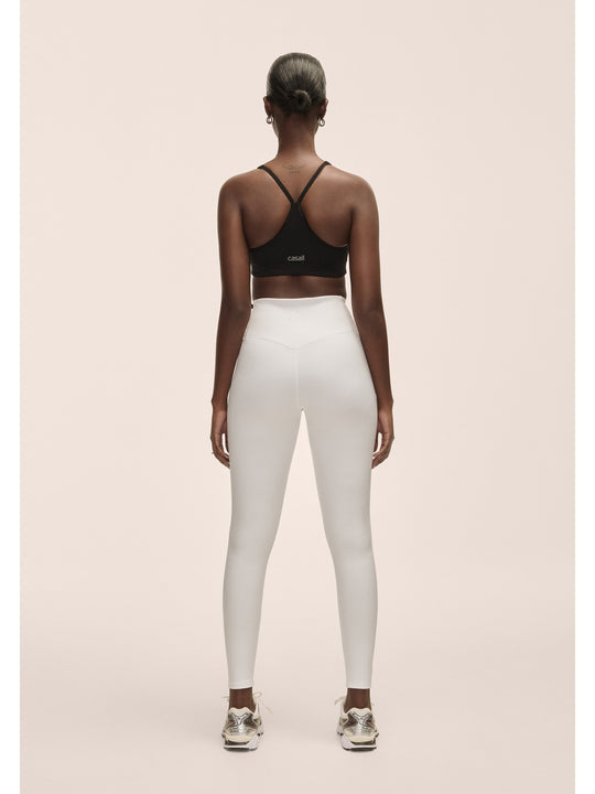 Legginsy damskie Casall Grace High Waist Tights biały - Adventure Sports
