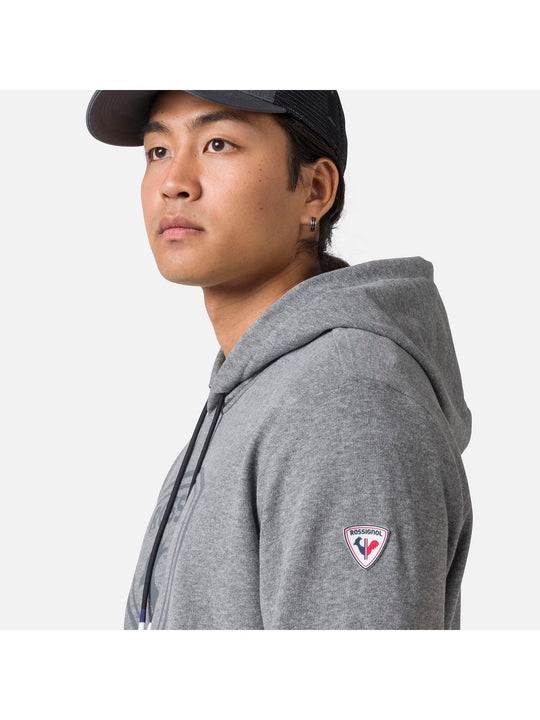 Bluza Rossignol LOGO SWEAT HOOD FL szary - Adventure Sports
