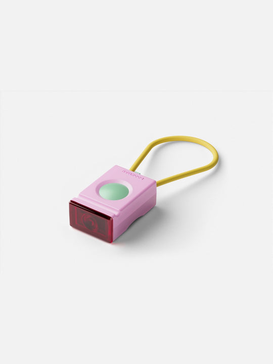 Lampka rowerowa BOOKMAN Block Light Rear 18lm różowy
