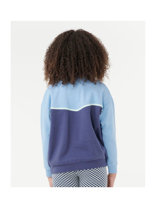 Bluza RIP CURL SUNSET SKIES 1/4 ZIP-GIRL niebieska

