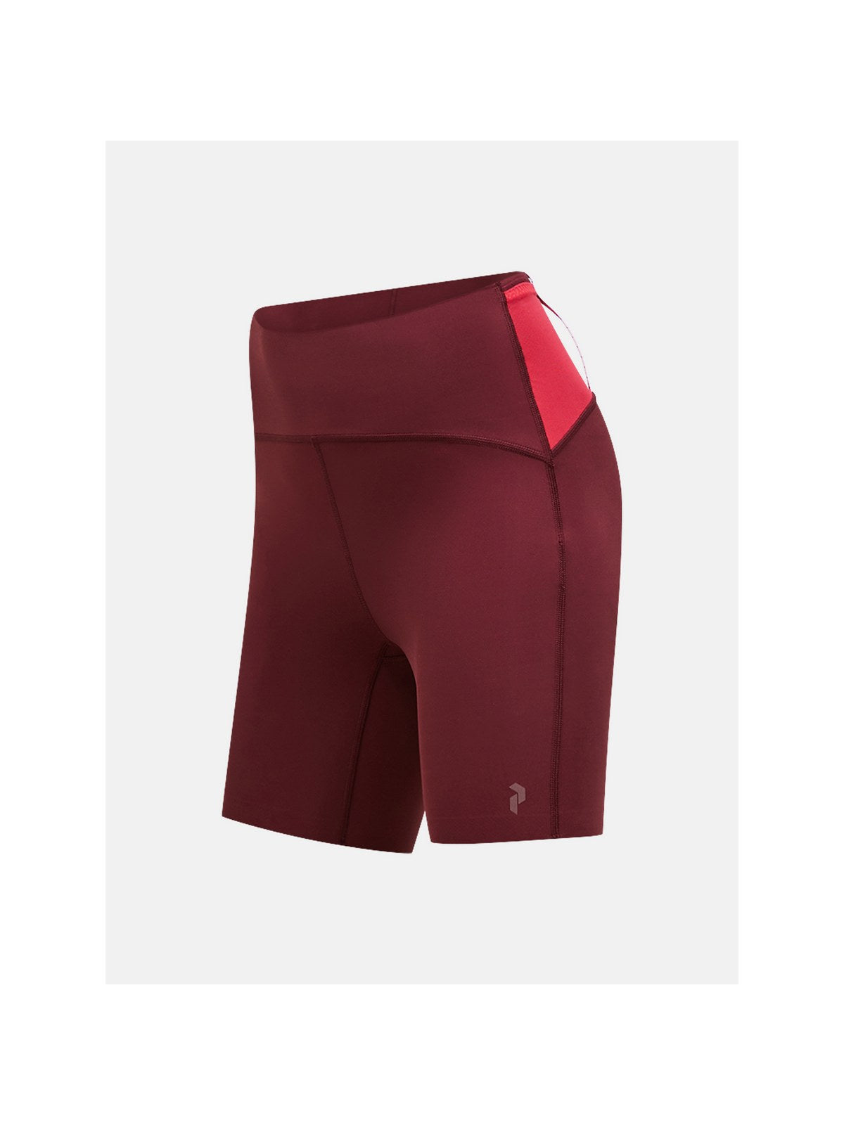 Legginsy treningowe damskie PEAK PERFORMANCE W Light Short Tights bordowe - Adventure Sports