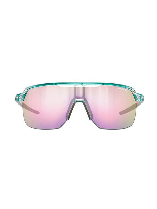 Okulary rowerowe JULBO FREQUENCY - zielono/różowe | Spectron cat 3 - M - Adventure Sports
