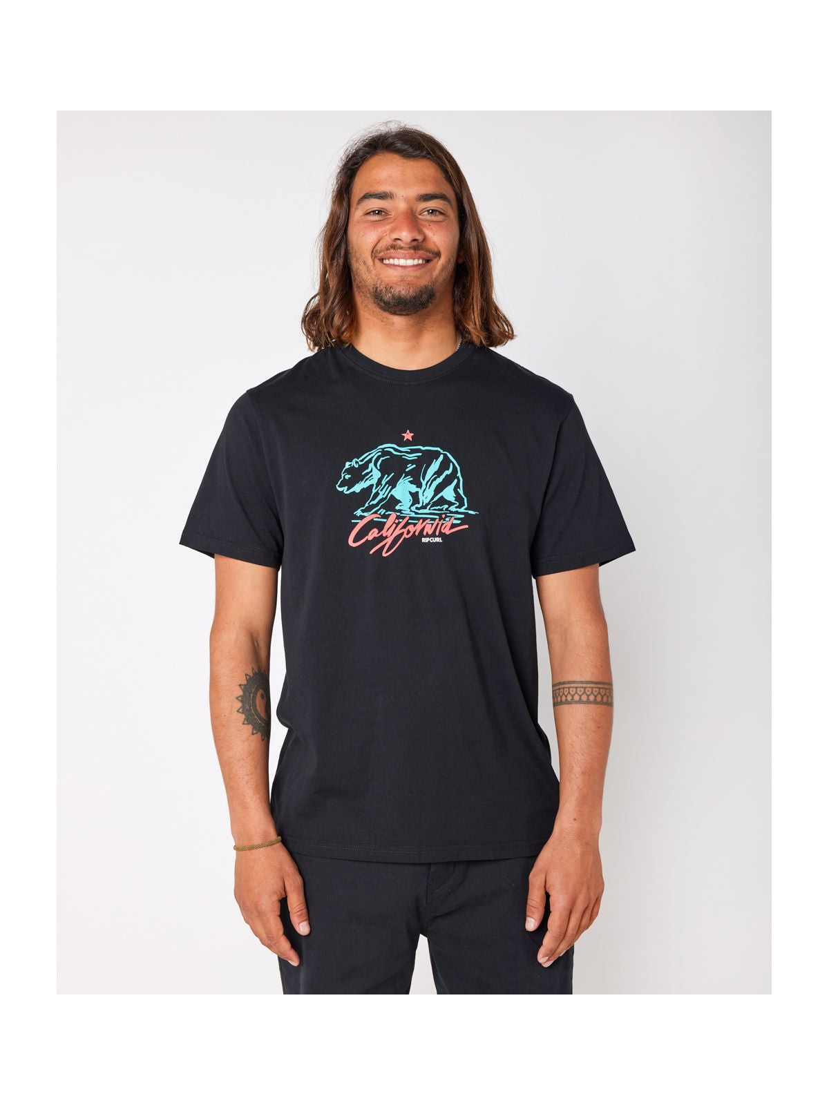 Koszulka RIP CURL Desti Animals Tee czarny - Adventure Sports