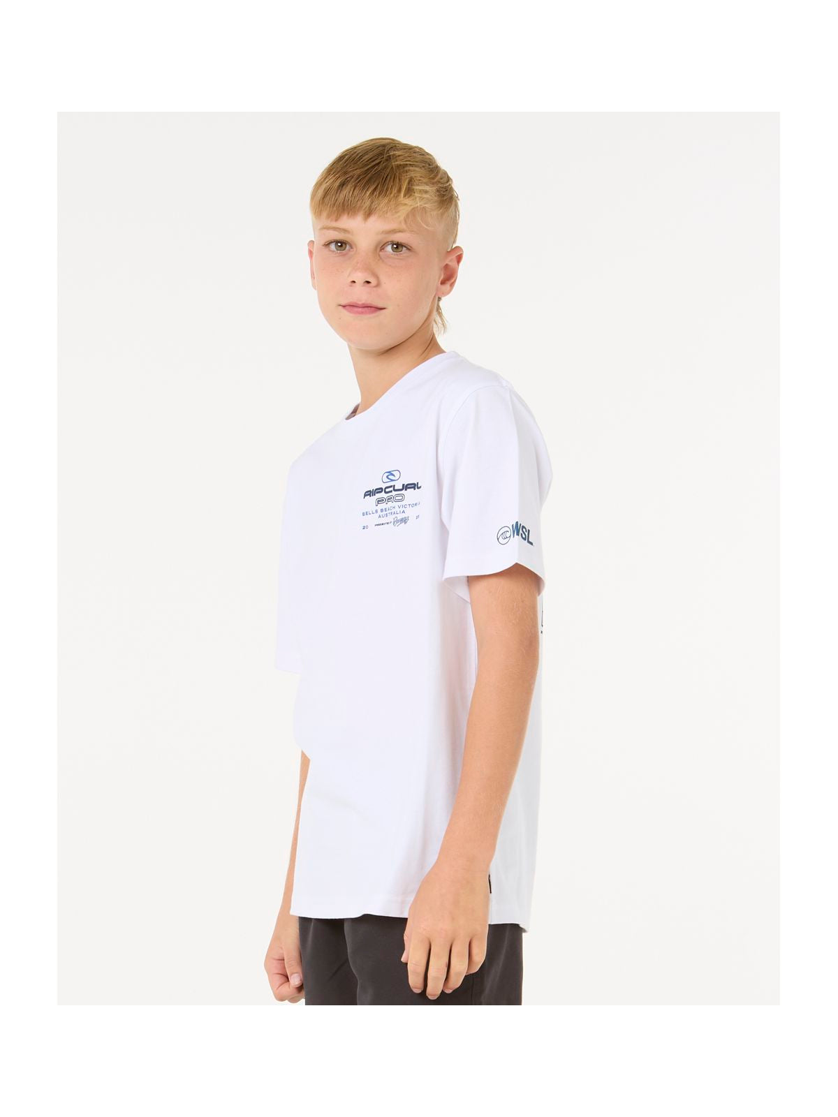 Koszulka RIP CURL Rip Curl Pro 25 Event Tee-Kid biały