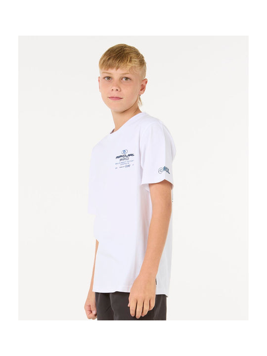 Koszulka RIP CURL Rip Curl Pro 25 Event Tee-Kid biały
