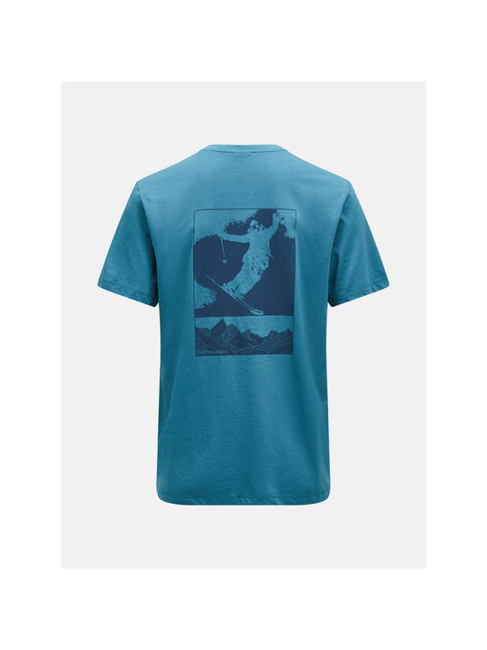 Koszulka Peak Performance M Explore Graphic Tee zielony - Adventure Sports
