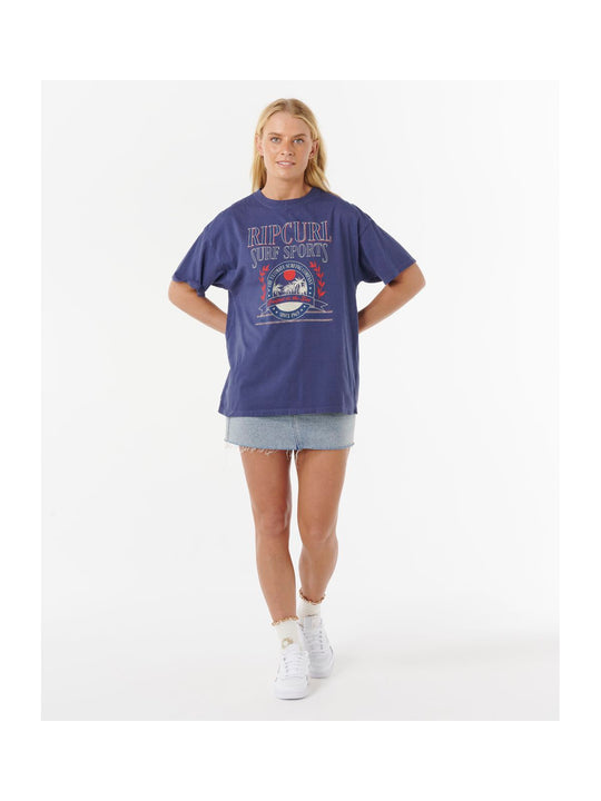 Koszulka RIP CURL SURF DEPT. HERITAGE TEE granatowa
