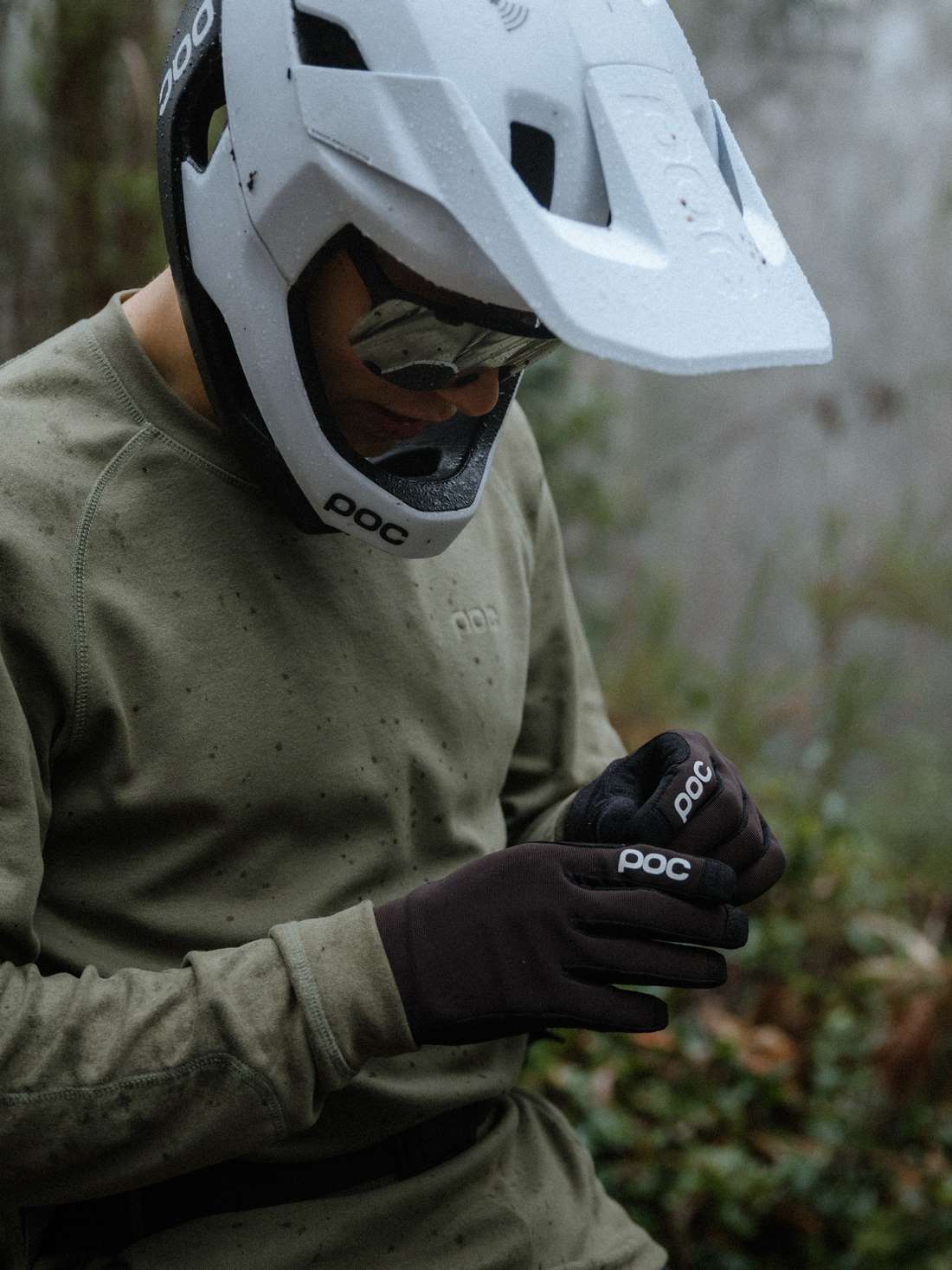 Kask rowerowy POC Otocon Race Mips biało czarny