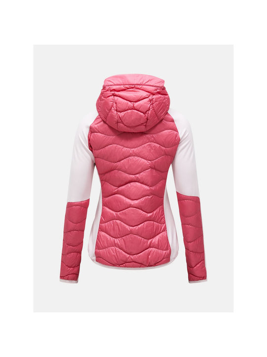 Kurtka puchowa damska PEAK PERFORMANCE Helium Hybrid Down Hood Jacket różowa
