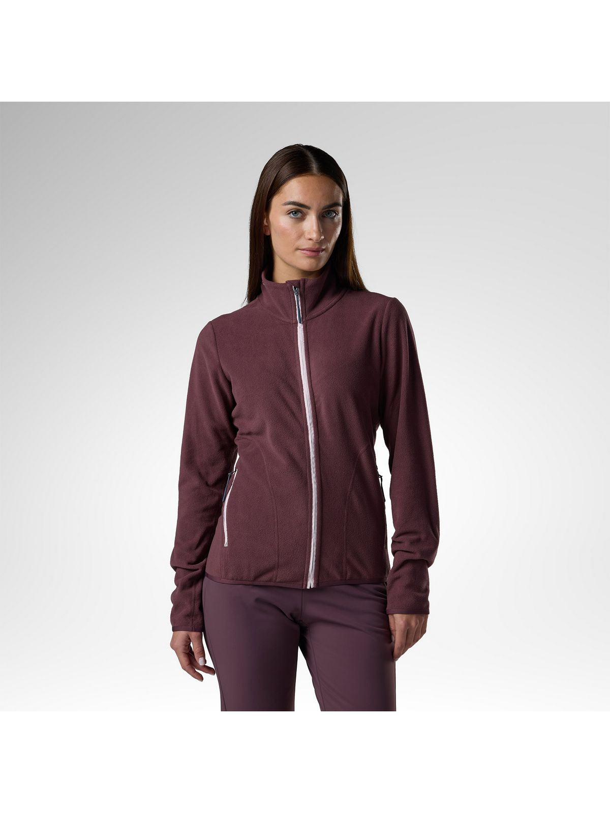 Bluza damska ROSSIGNOL W Polar Fleece Jacket bordowa