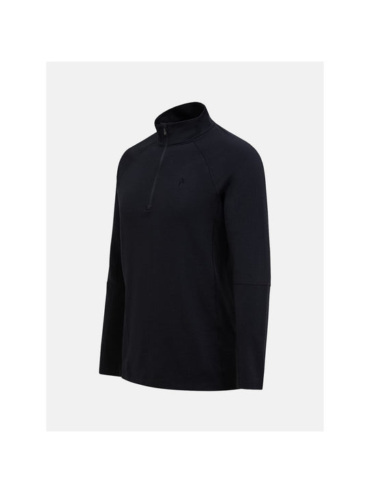 Koszulka termiczna męska PEAK PERFORMANCE Magic Half Zip Wool-blend Baselayer Men czarna
