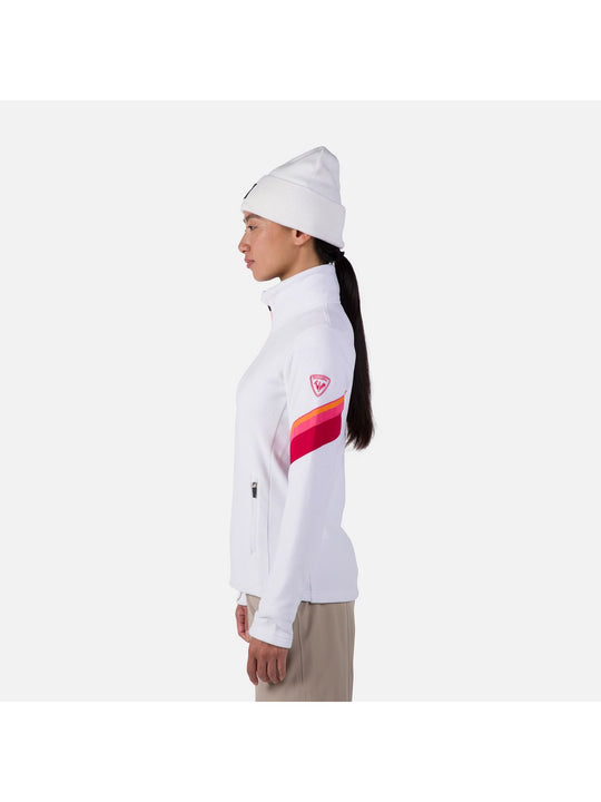 Bluza damska Rossignol W Strawpile Fleece Fz biały - Adventure Sports
