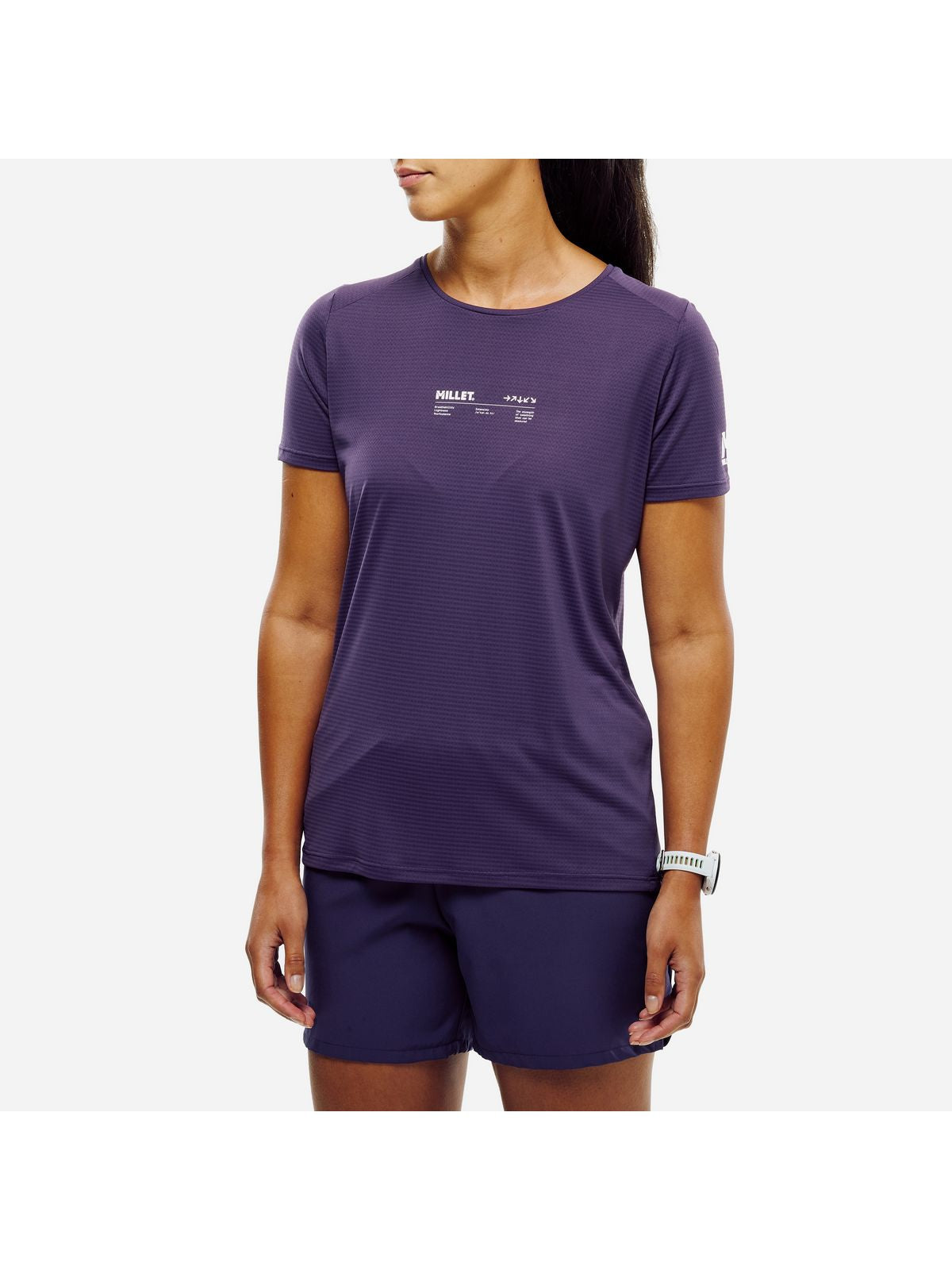 Koszulka damska MILLET Intense Essential Ts Ss W fioletowa
